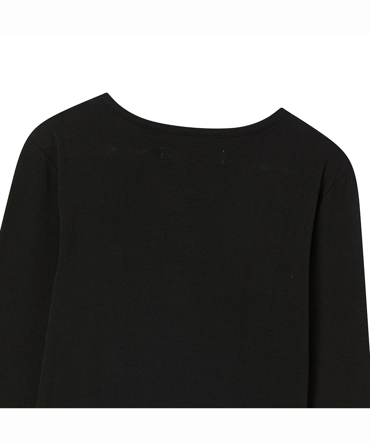 프렌다(PRENDA) POCKET HENLEY LONG SLEEVE BLACK
