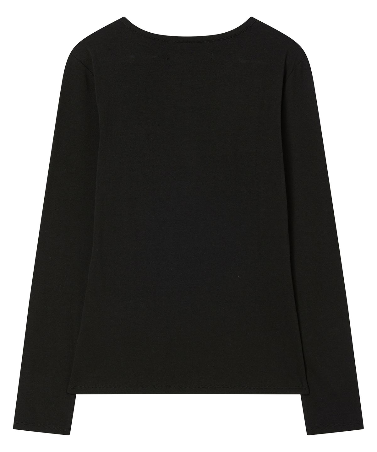 프렌다(PRENDA) POCKET HENLEY LONG SLEEVE BLACK