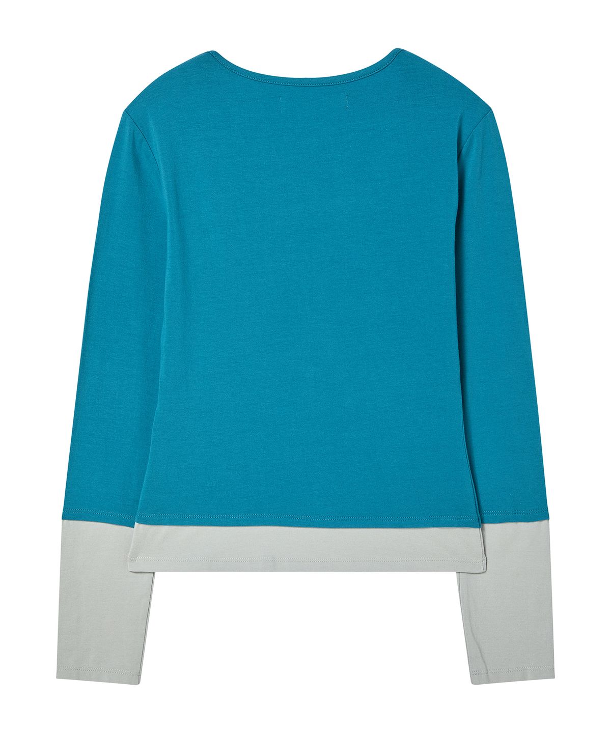 프렌다(PRENDA) ARCHIVE ATELIER LAYERED LONG SLEEVE AQUA BLUE