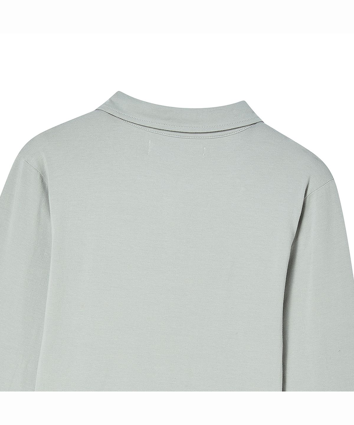 프렌다(PRENDA) LOGO EMBLEM POLO LONG SLEEVE GRAY