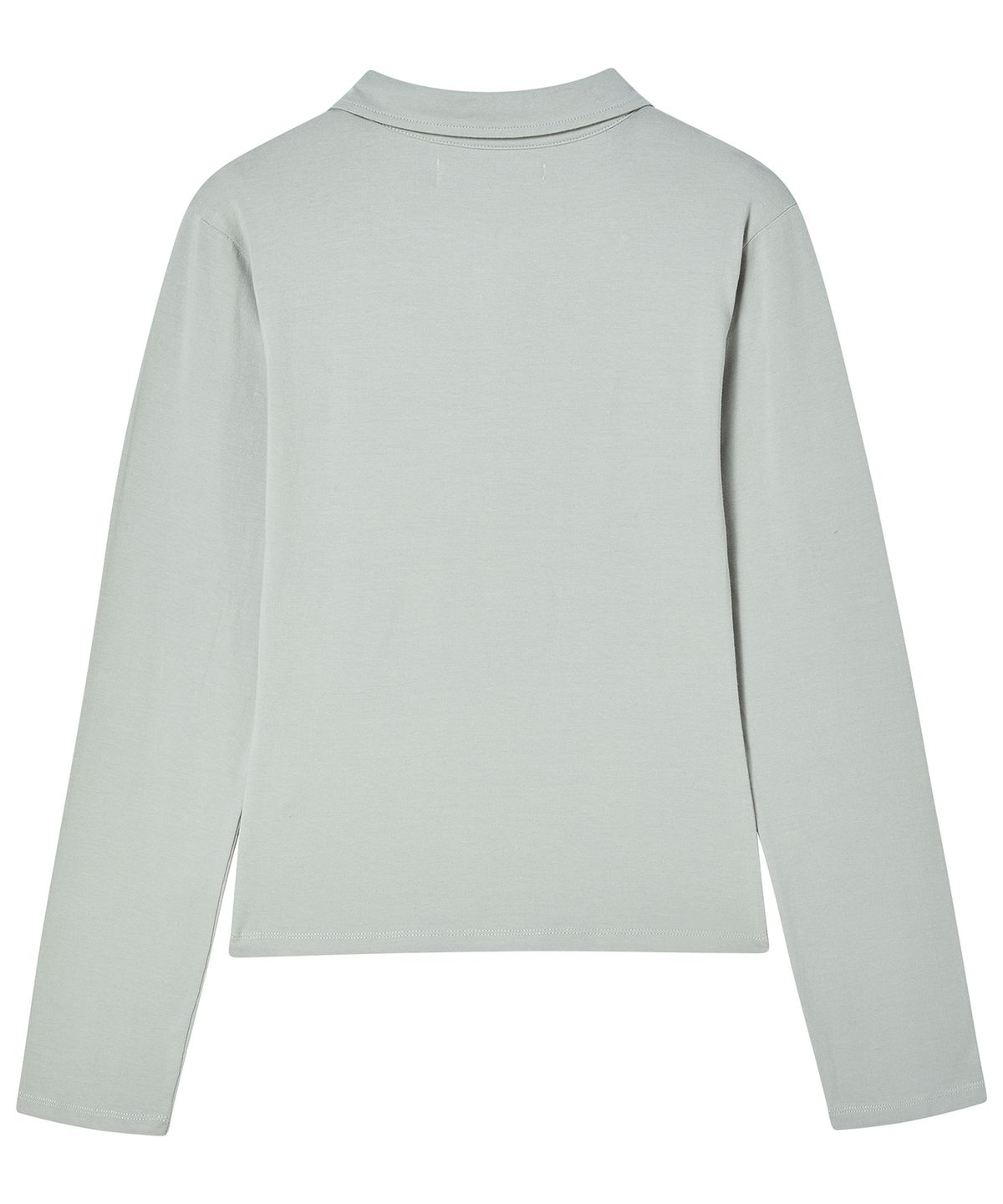 프렌다(PRENDA) LOGO EMBLEM POLO LONG SLEEVE GRAY
