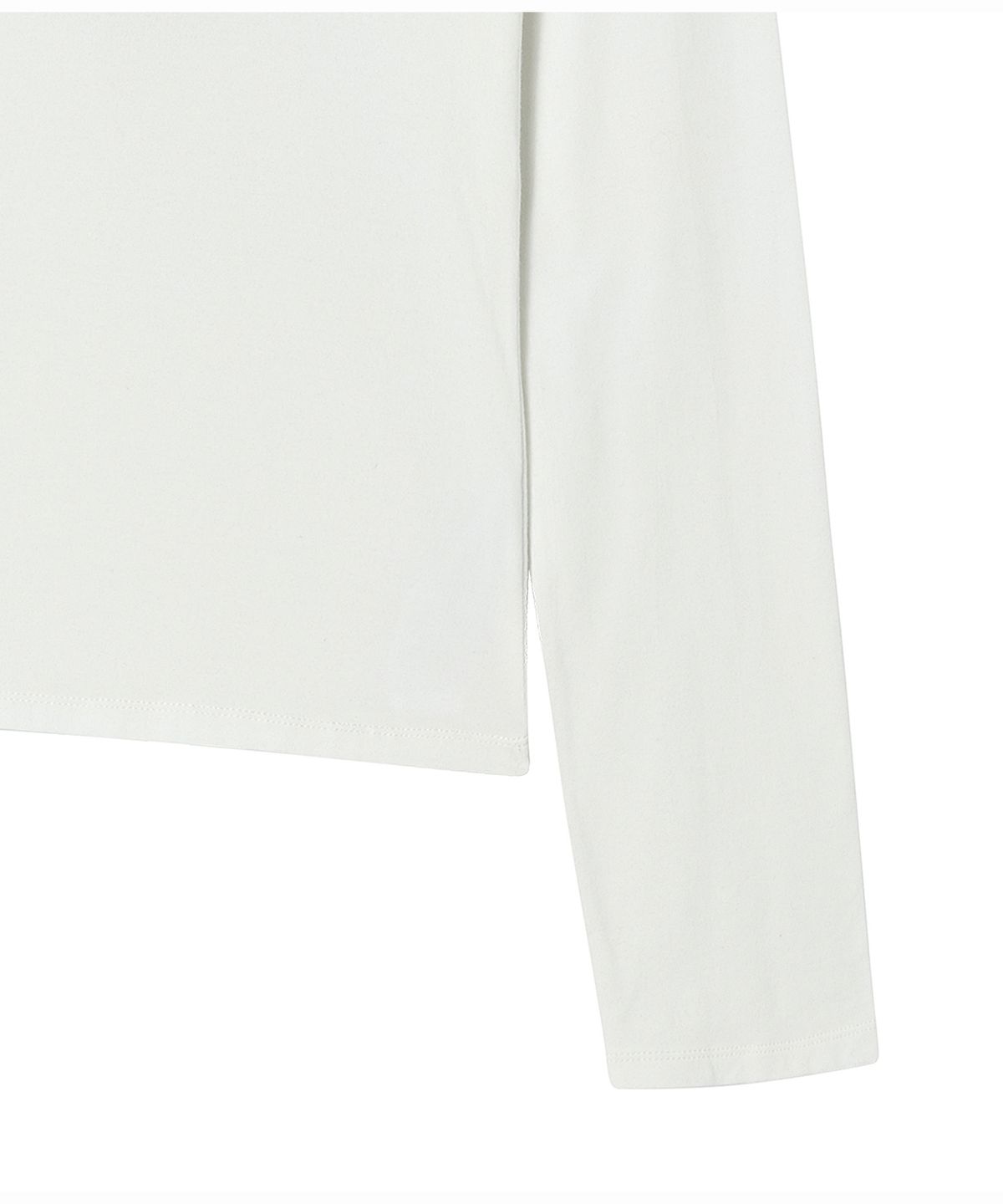 프렌다(PRENDA) LOGO EMBLEM POLO LONG SLEEVE WHITE