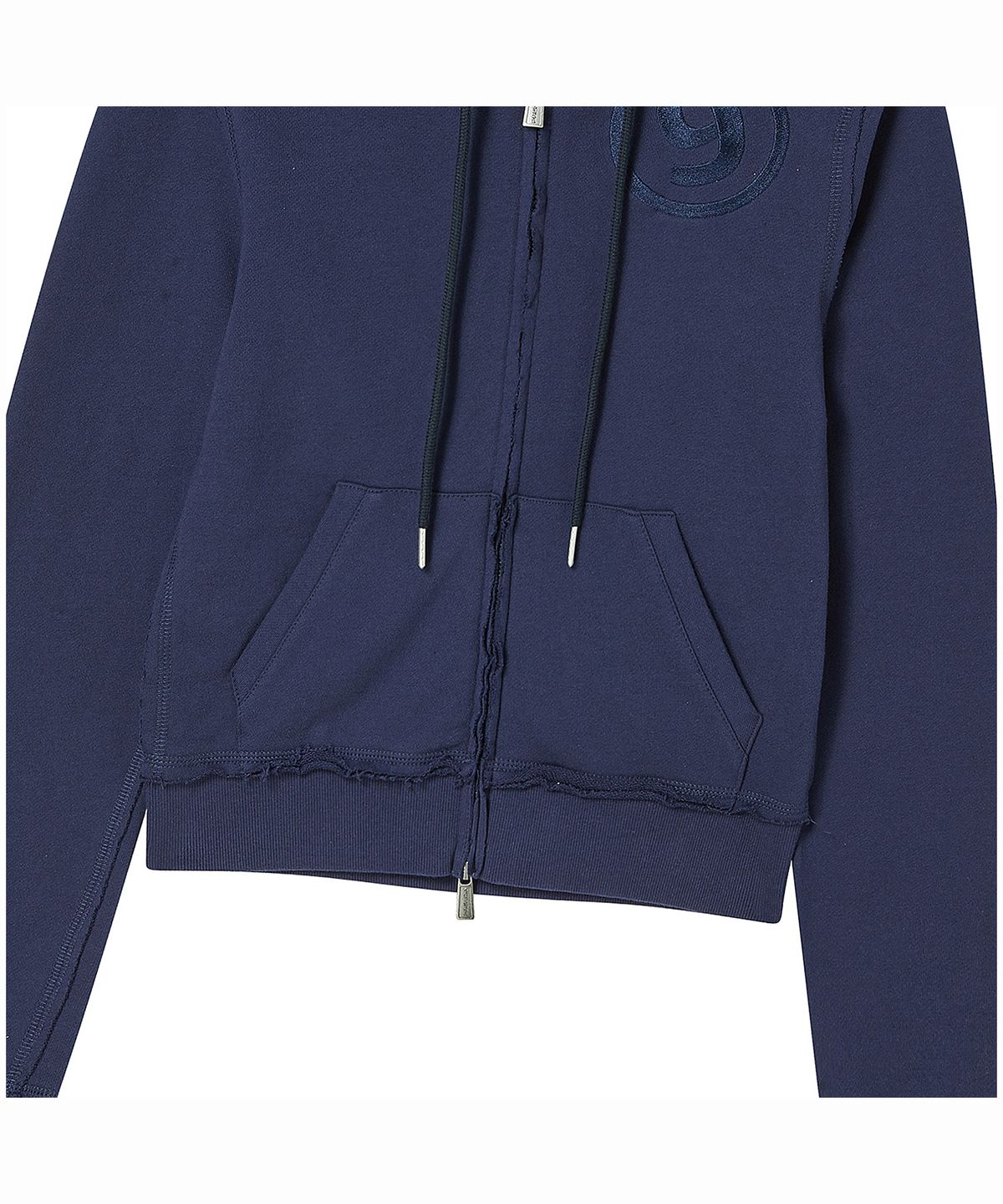 프렌다(PRENDA) NUMBER 9 HOOD ZIP UP NAVY