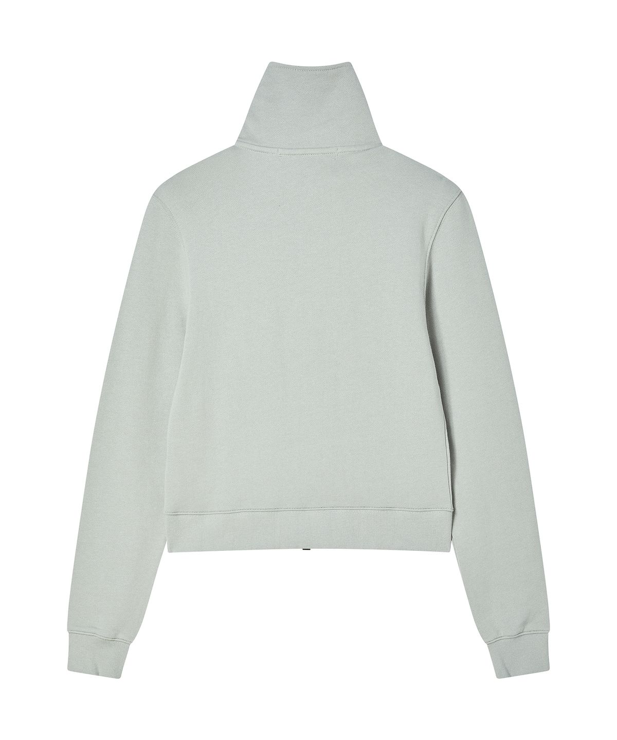 프렌다(PRENDA) STUD CROSS ZIP UP GRAY