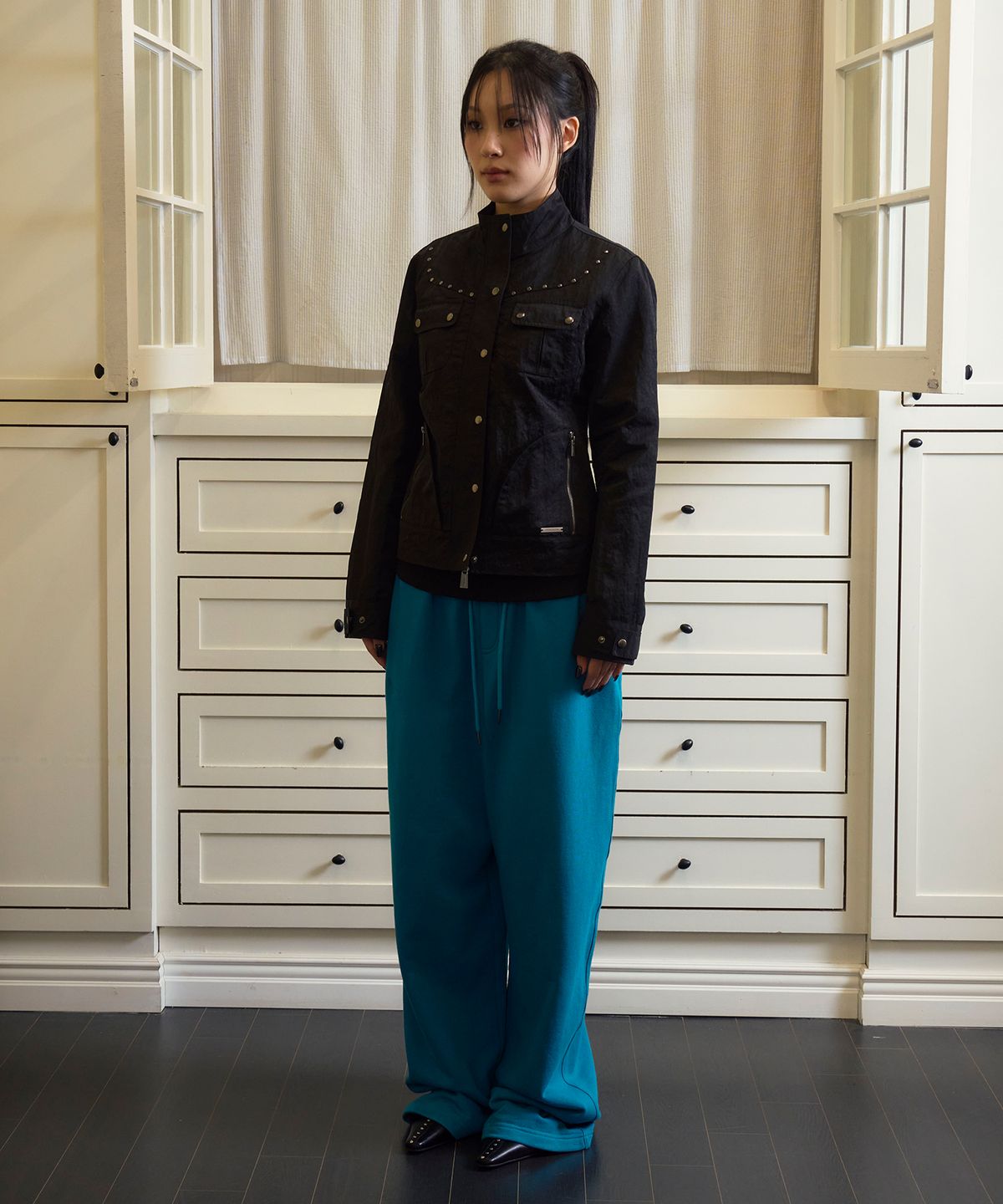 프렌다(PRENDA) ARC-YOKE MULTI POCKET JACKET BLACK
