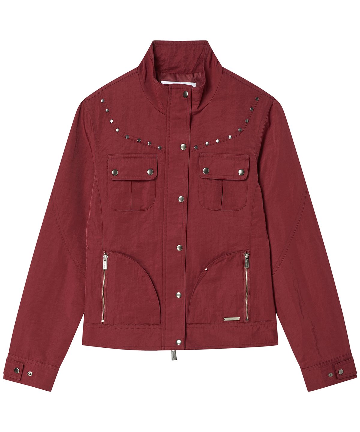 프렌다(PRENDA) ARC-YOKE MULTI POCKET JACKET BURGUNDY