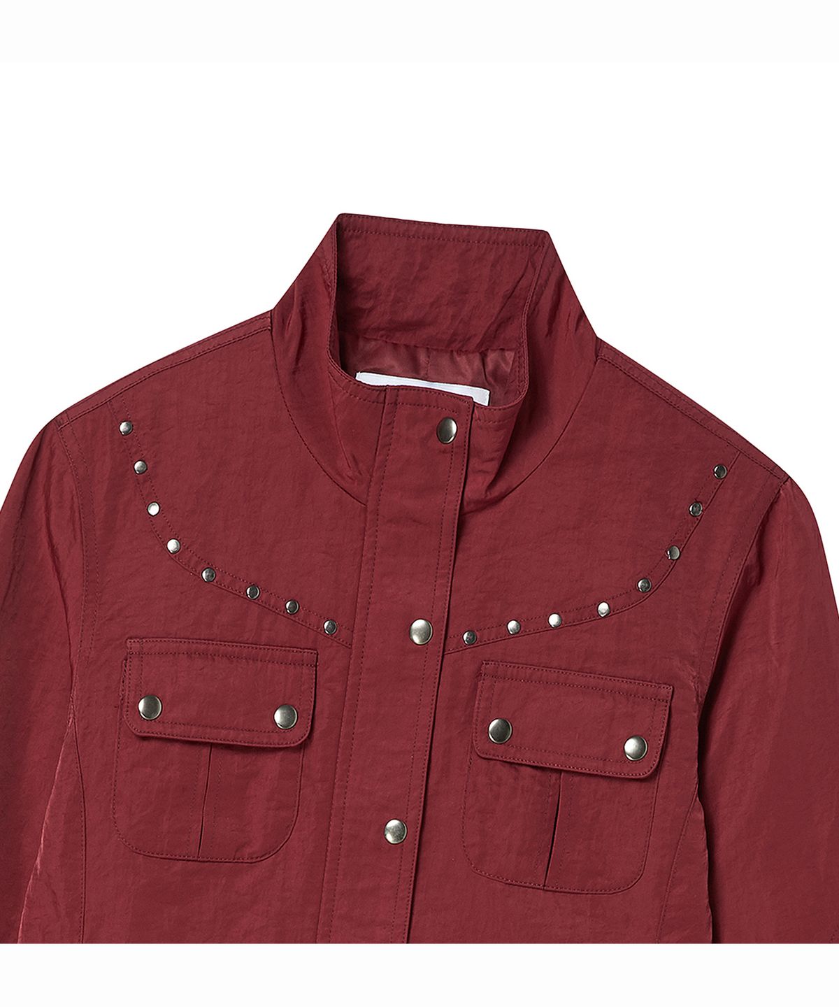 프렌다(PRENDA) ARC-YOKE MULTI POCKET JACKET BURGUNDY