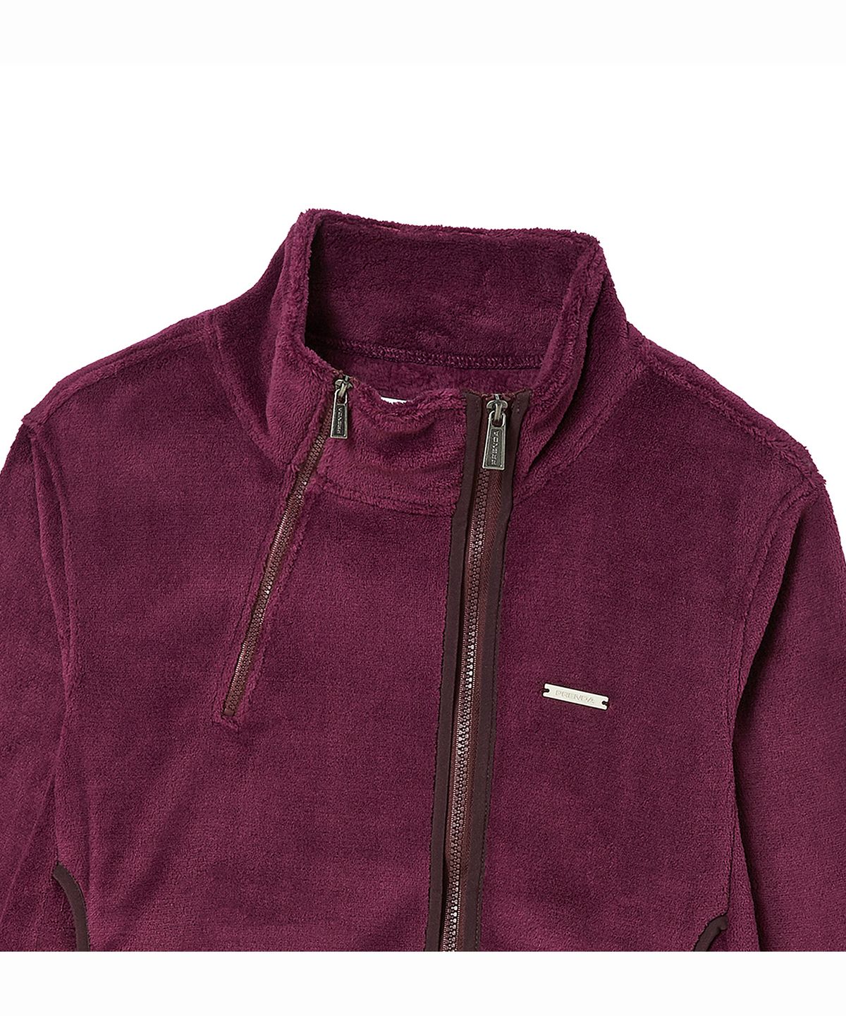 프렌다(PRENDA) ASYMMETRIC THERMAL SHELL FLEECE ZIP UP PURPLE