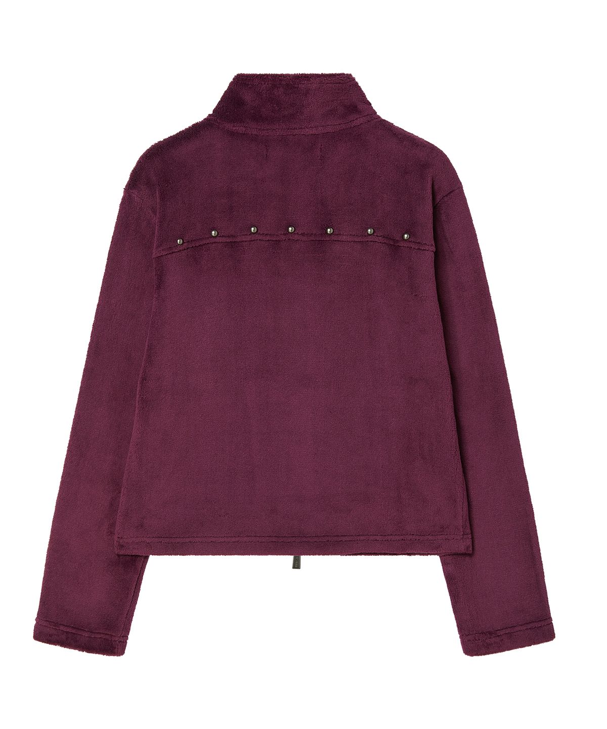 프렌다(PRENDA) STUD STAND NECK ZIP UP JACKET PURPLE