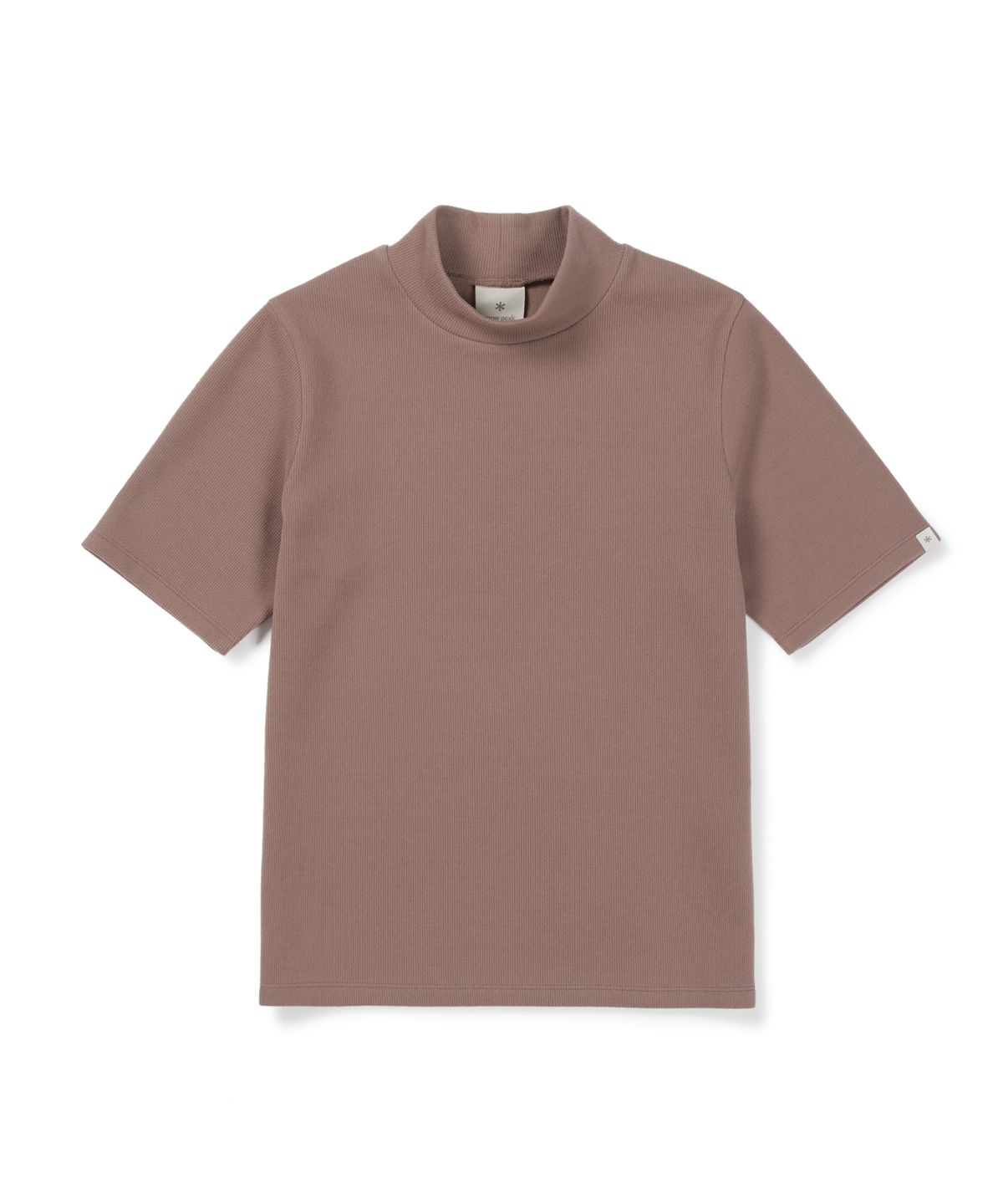 스노우피크 어패럴(SNOWPEAK APPAREL) 골지 여성 모크넥 반팔 티셔츠 (S26FWFTS31) Smog Pink