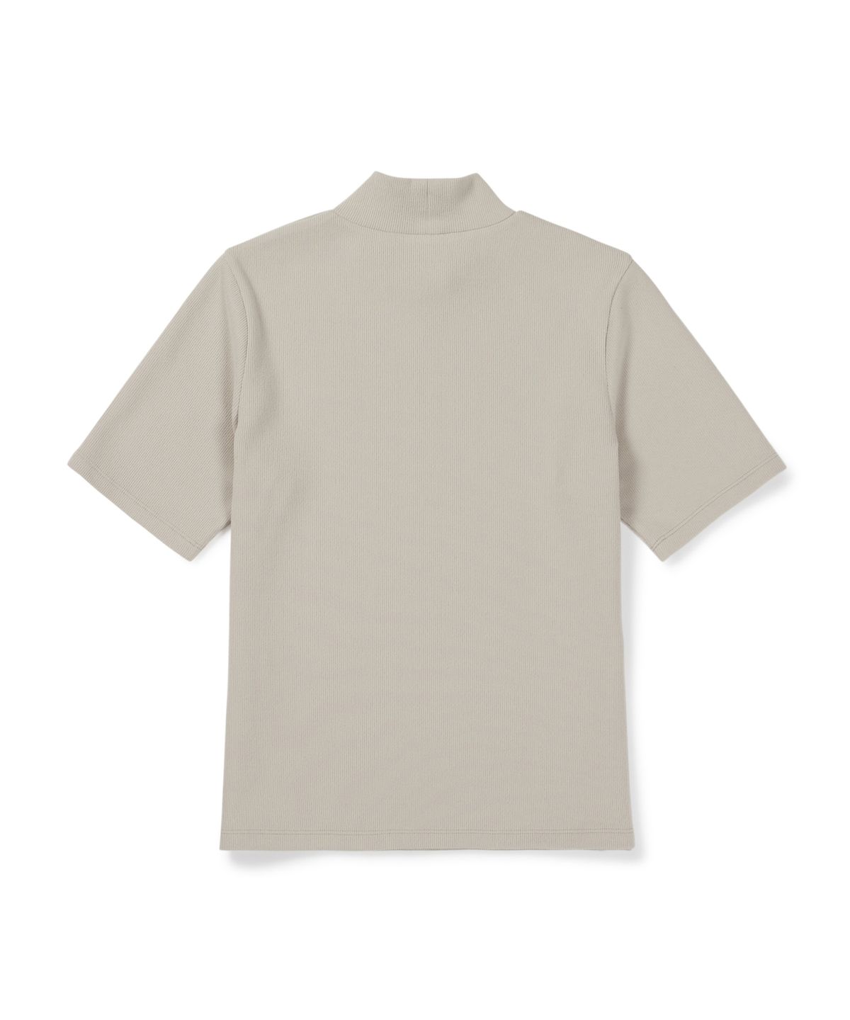스노우피크 어패럴(SNOWPEAK APPAREL) 골지 여성 모크넥 반팔 티셔츠 (S26FWFTS31) Light Beige