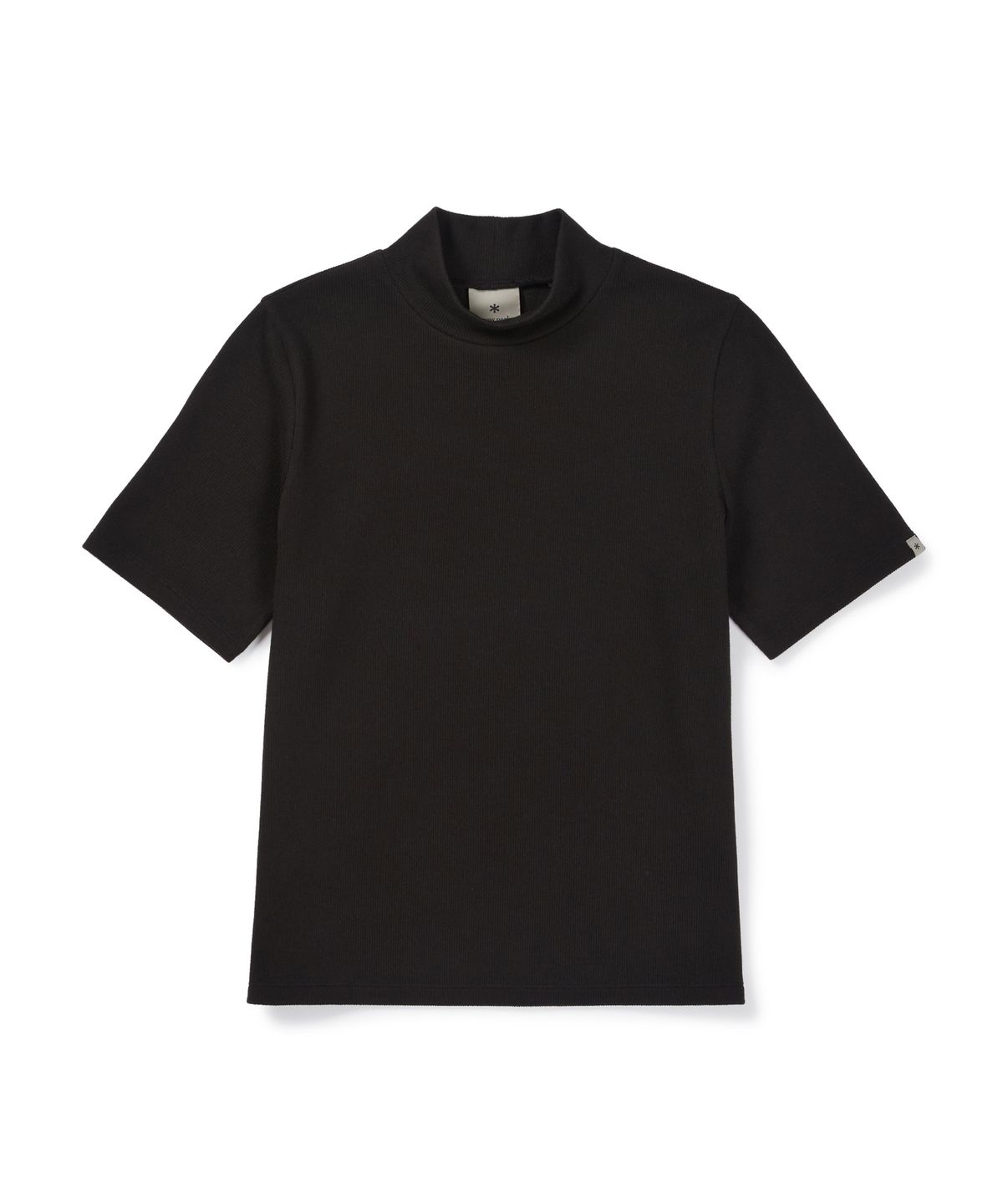 스노우피크 어패럴(SNOWPEAK APPAREL) 골지 여성 모크넥 반팔 티셔츠 (S26FWFTS31) Black