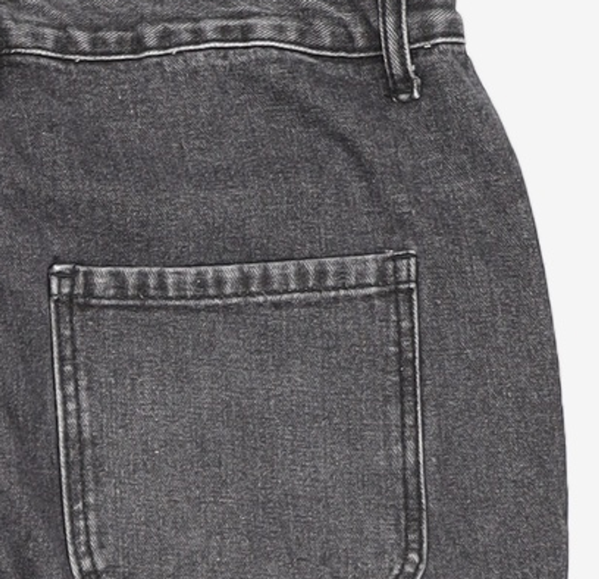 노매뉴얼(NOMANUAL) SOFT FLARE DENIM PANTS - WASHED BLACK XL