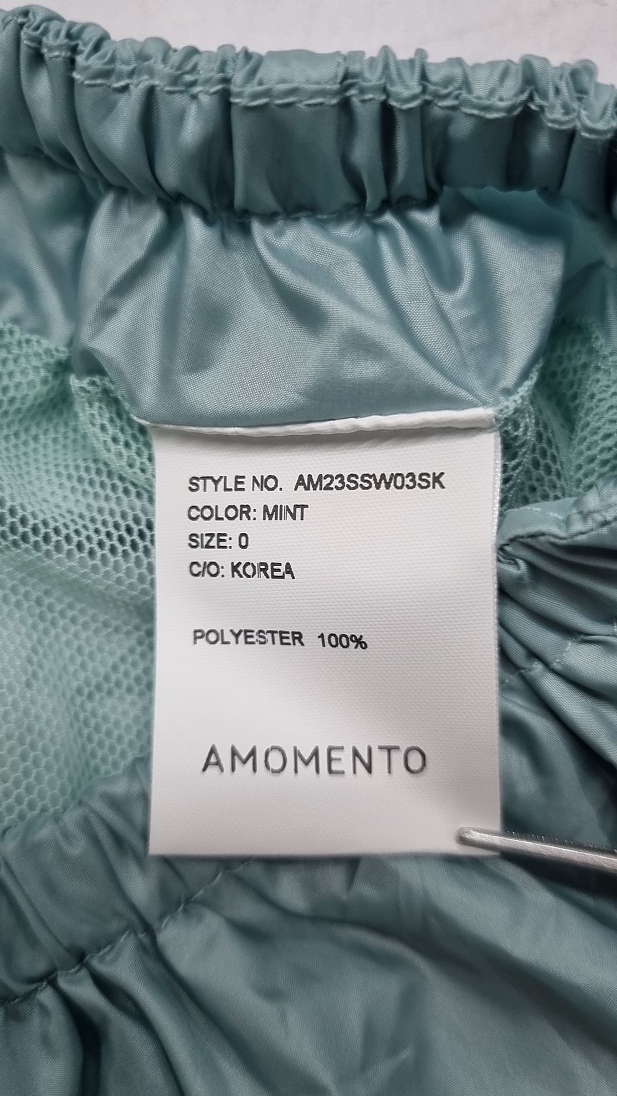 아모멘토(AMOMENTO) VOLUME SKIRT_MINT 0