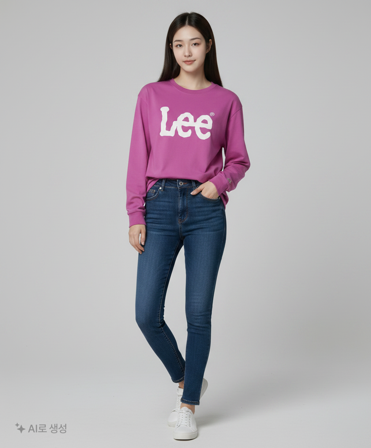 리(LEE) 긴소매 티셔츠 L