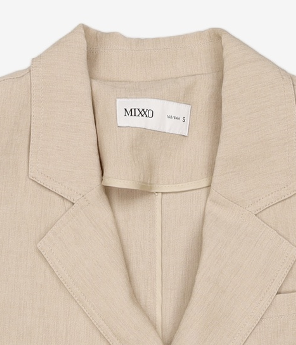 미쏘(MIXXO) 테일러드 벨티드 반팔 자켓 RE JKF50PB_MIWJKF70QB S