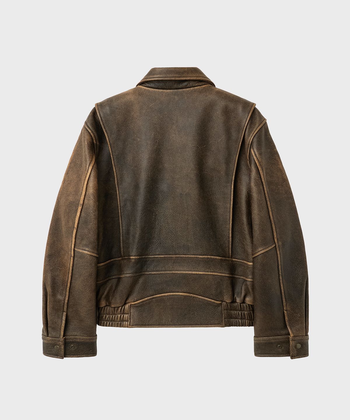 노이어(NOIRER) 80s 빈티지 에비에이터 레더 자켓 (브라운)