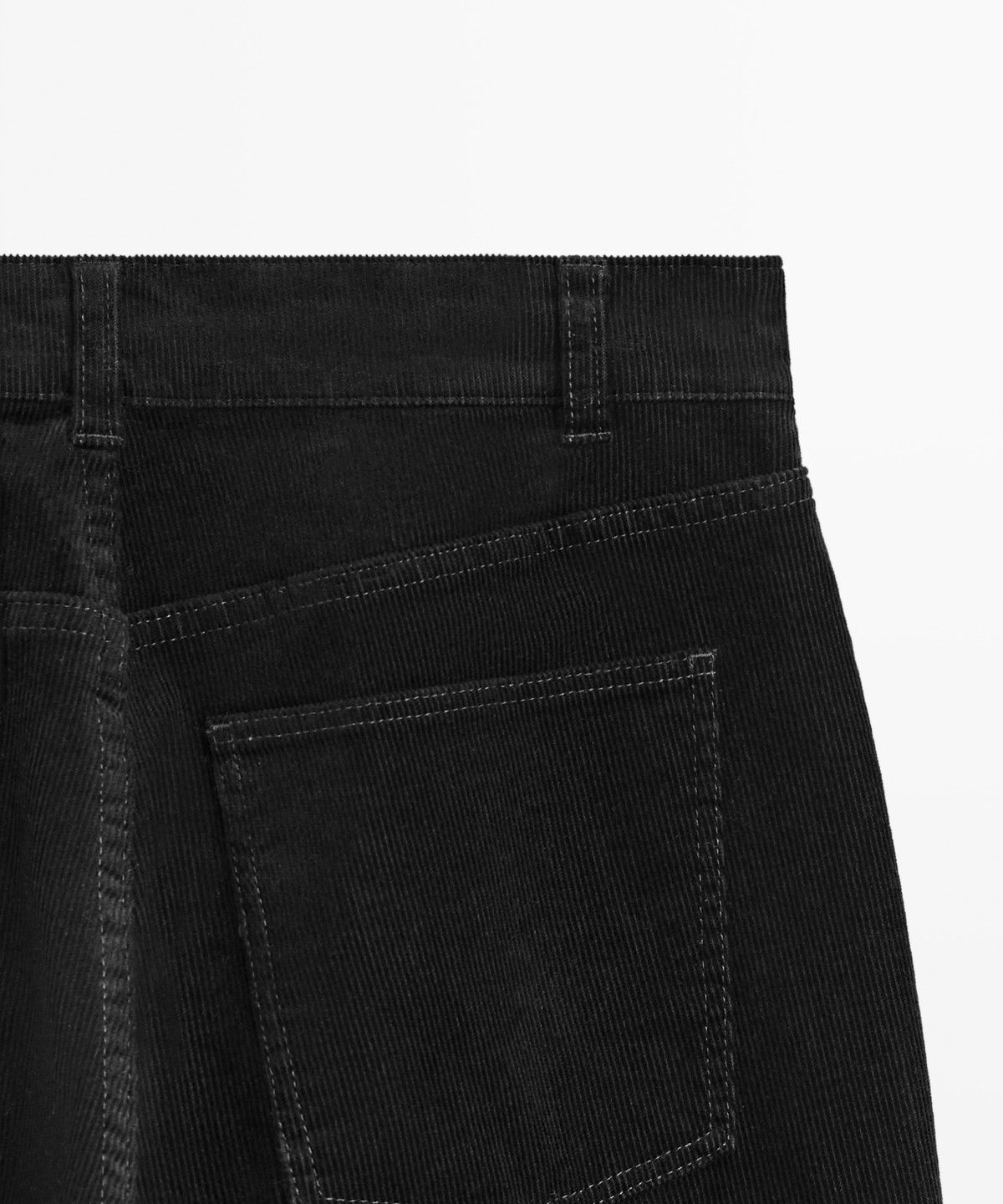 마시모두띠(MASSIMO DUTTI) 미드라이즈 슬림 스트레이트 코듀로이 팬츠