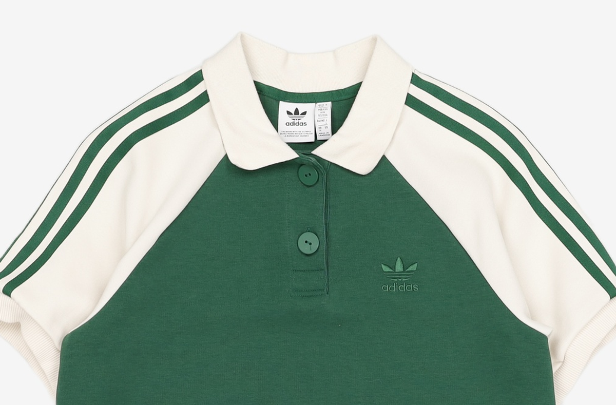 아디다스(ADIDAS) 폴로 셔츠 드레스 - 그린:화이트 / IC5225 M