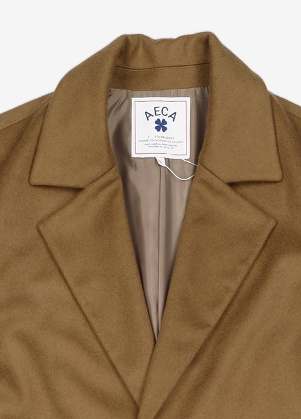 에이카화이트(AECA) CASHMERE SINGLE MAXI COAT-CAMEL L