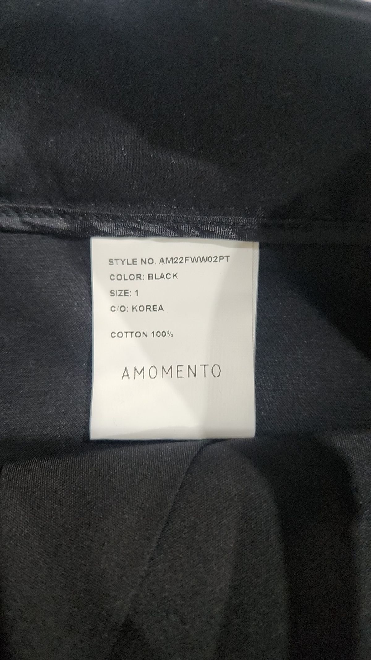 아모멘토(AMOMENTO) CURVED LEG PANTS (2COLORS) 1