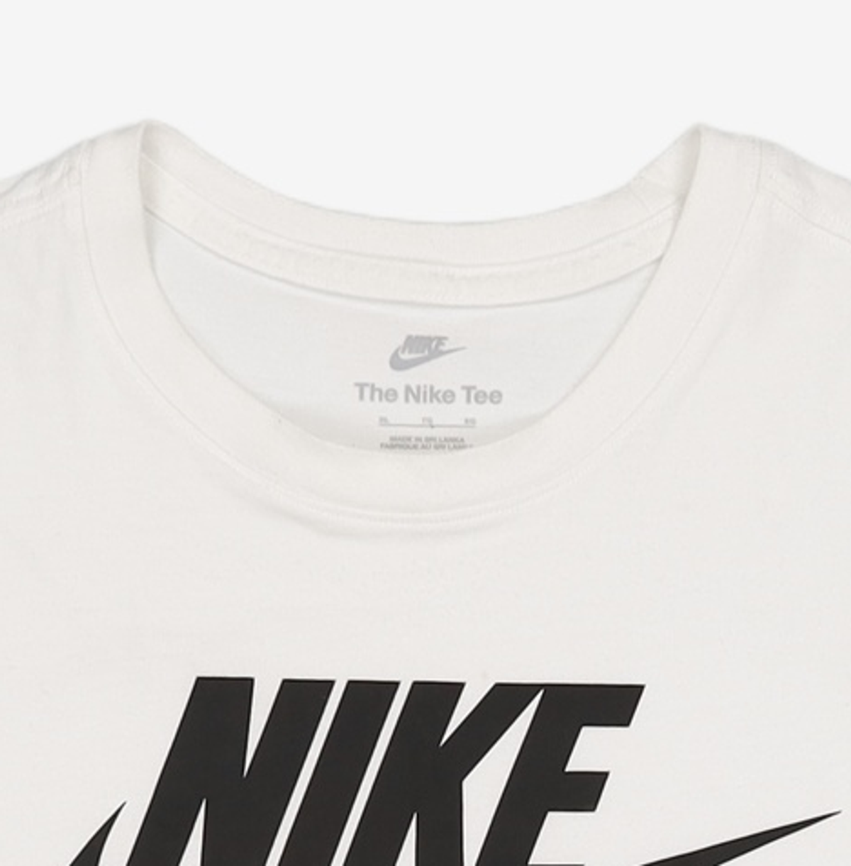 나이키(NIKE) 스포츠웨어 티셔츠 M - 화이트:블랙 / AR5005-101 XL