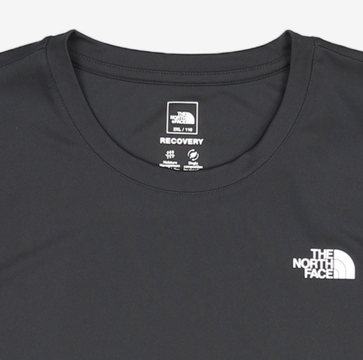 노스페이스(THE NORTH FACE) NT7US57A 남성 리커버리 반팔 티 BLACK XXL