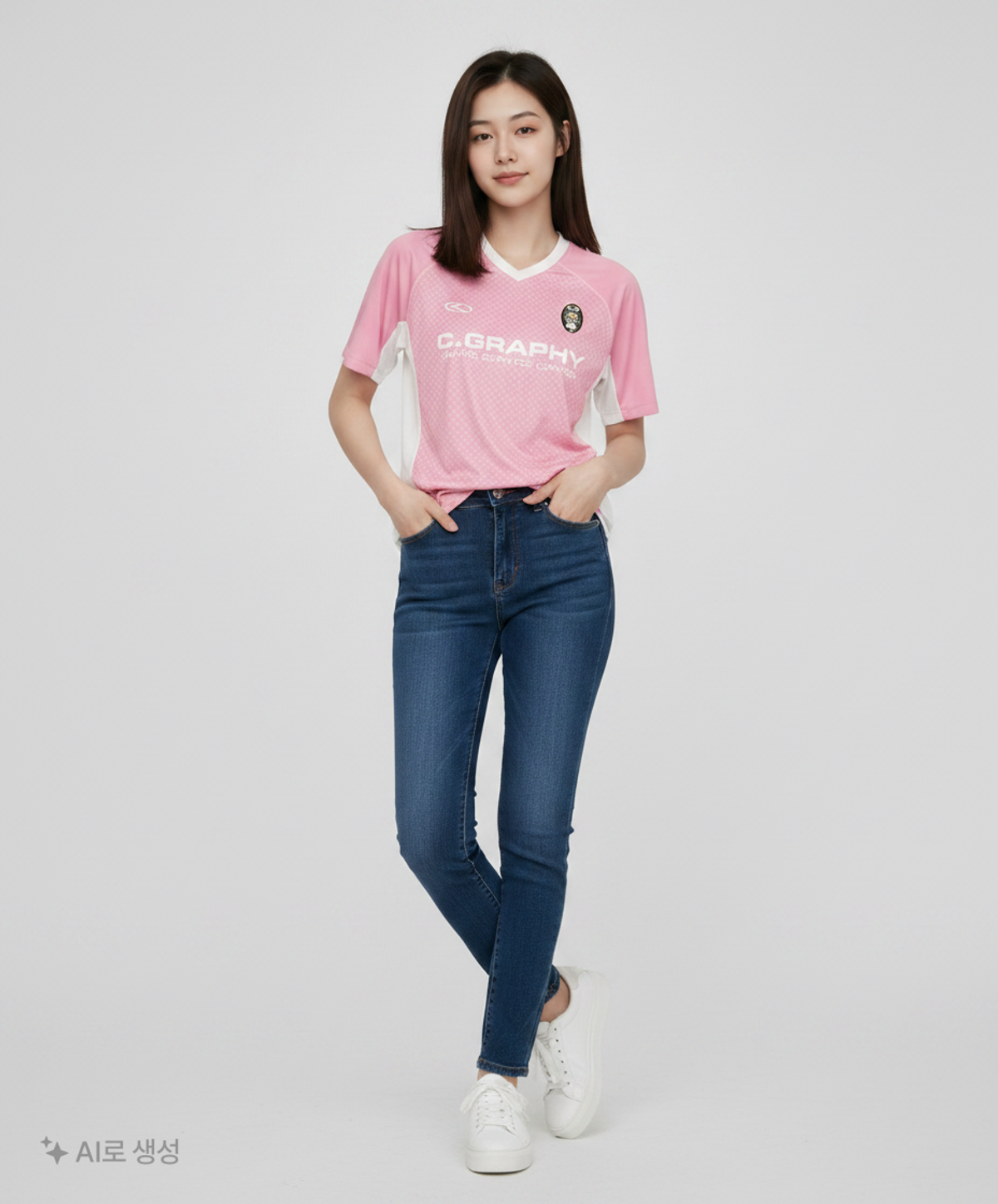 코드그라피(CGP) 24H 스포츠 반팔 져지 티셔츠_핑크 S