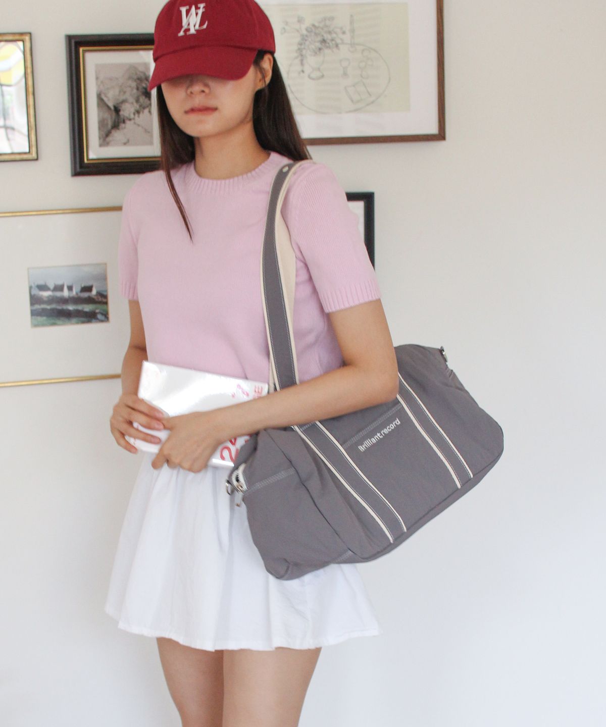 브릴리언트 레코드(BRILLIANT RECORD) Mellow duffel bag_Charcoal