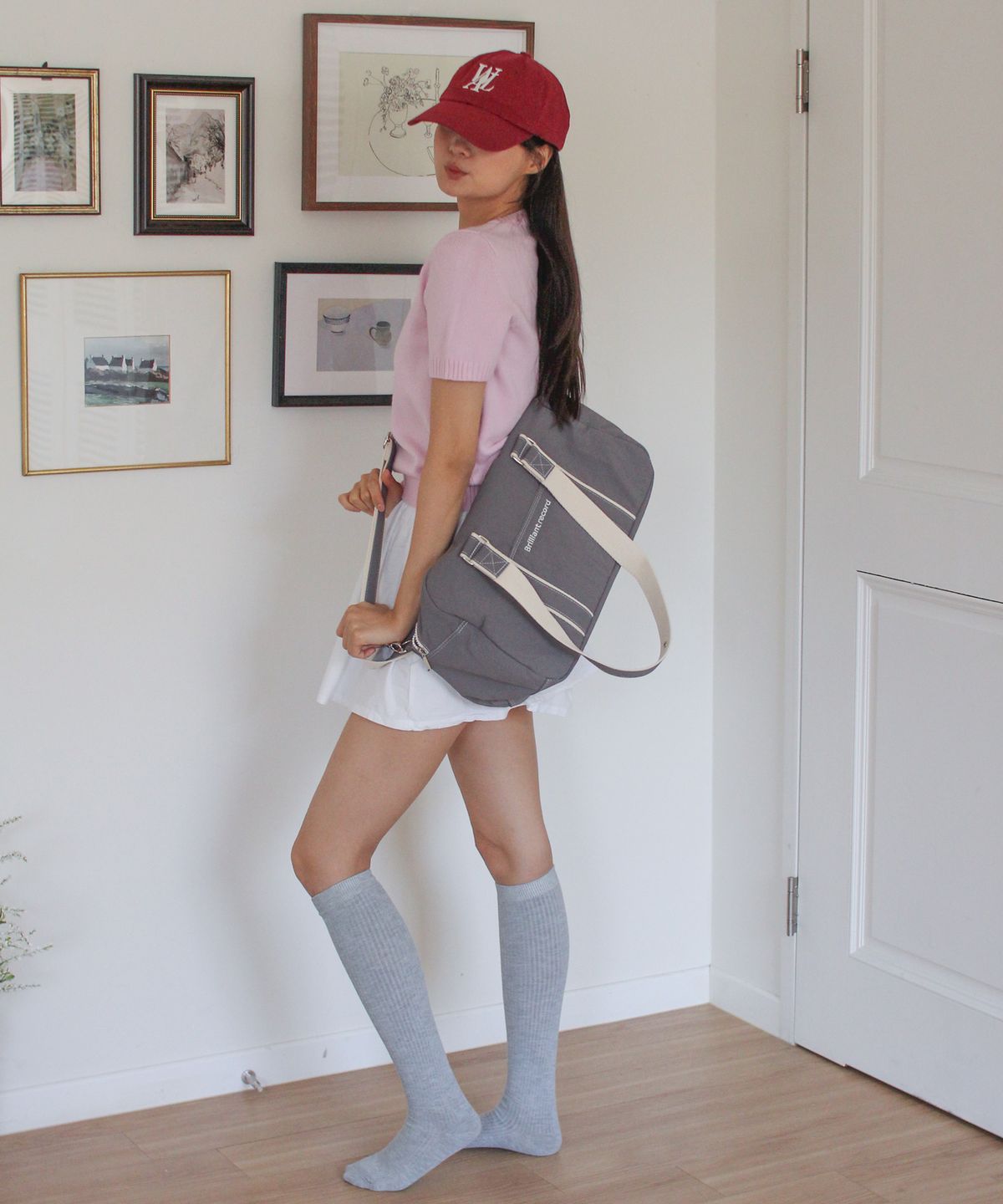 브릴리언트 레코드(BRILLIANT RECORD) Mellow duffel bag_Charcoal