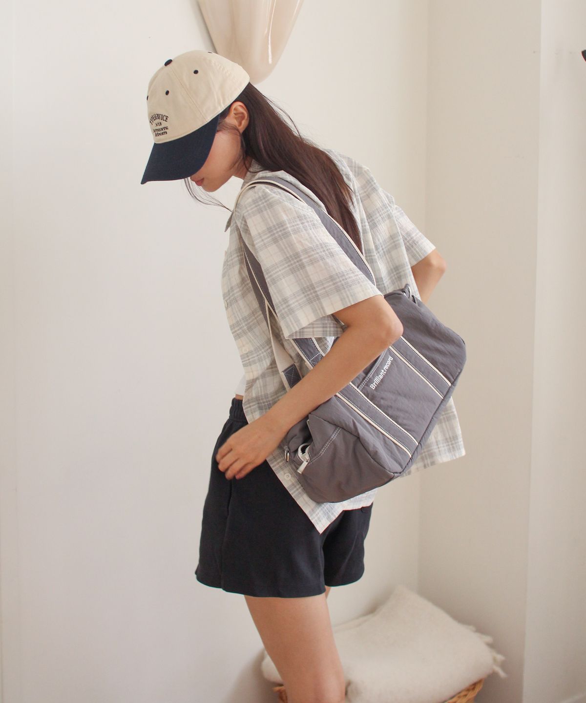 브릴리언트 레코드(BRILLIANT RECORD) Mellow duffel bag M_Charcoal