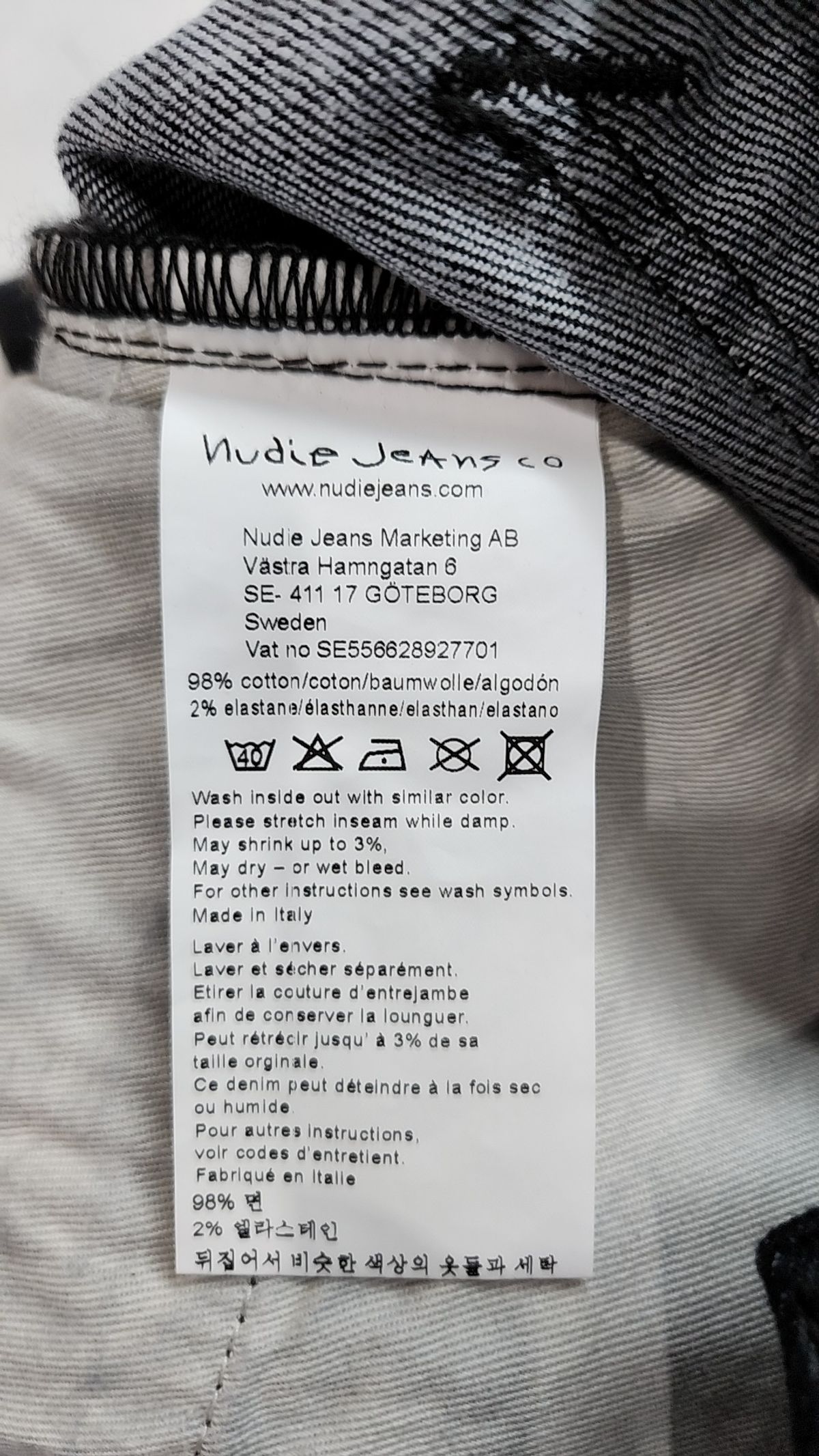 누디진(NUDIEJEANS) 청/데님 팬츠 W33