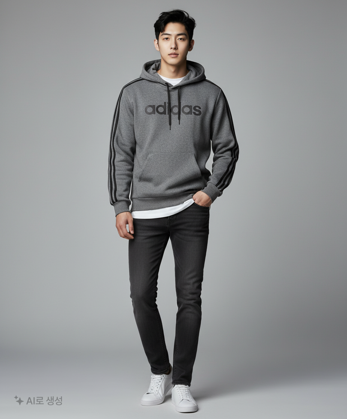아디다스(ADIDAS) 후드 티셔츠 L