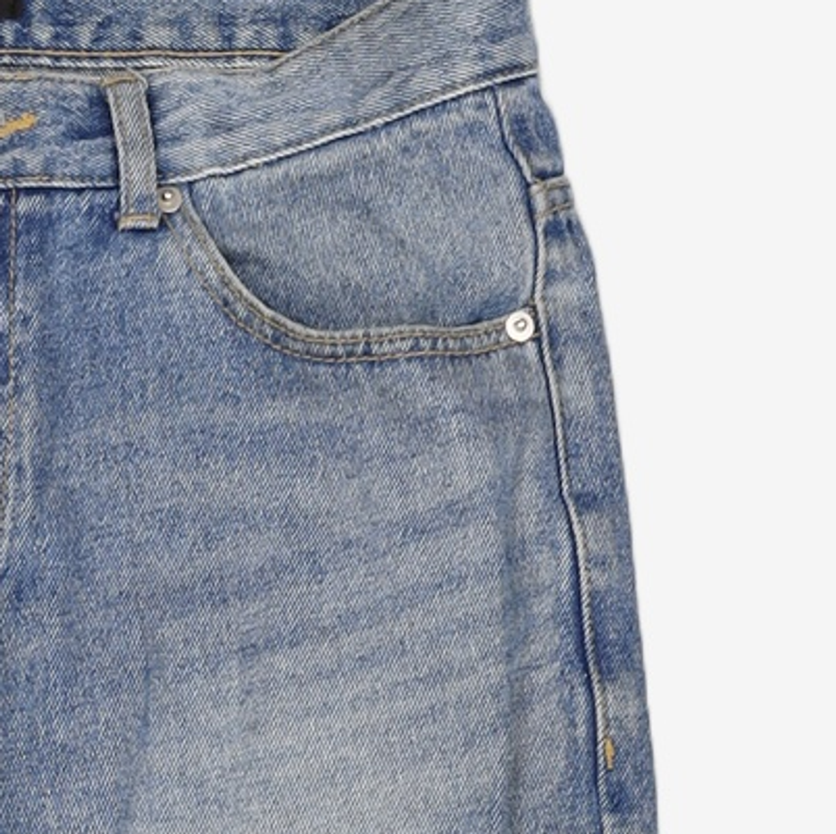오더아카이브(ORDER ARCHIVE) Minimal wide jeans - 워시드블루 32