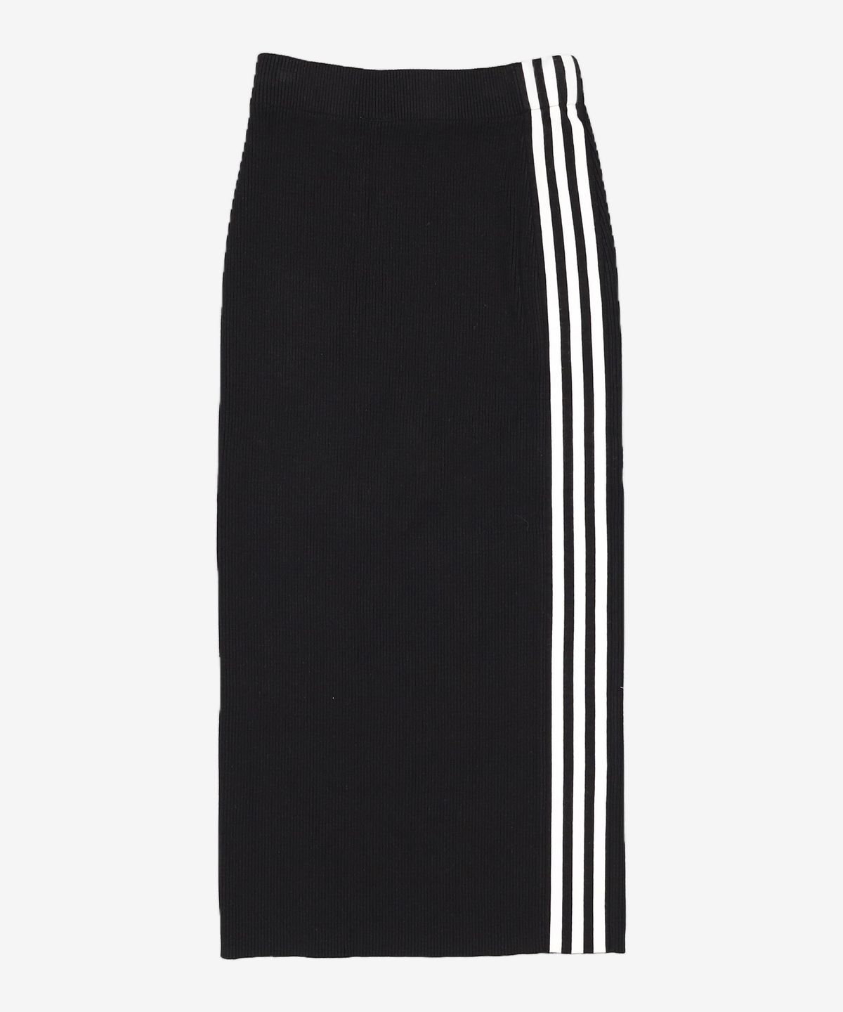 아디다스(ADIDAS) 3-스트라이프 니트 스커트 - 블랙 / JW2661 XS