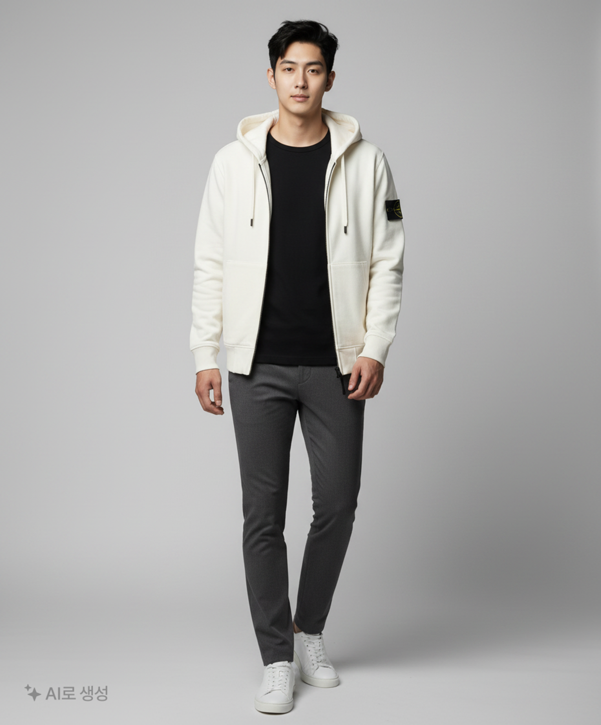 스톤아일랜드(STONE ISLAND) 후드 집업 M