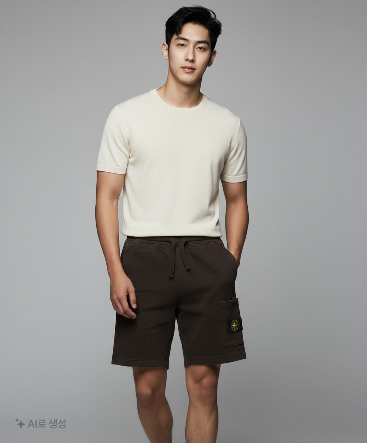 스톤아일랜드(STONE ISLAND) 20SS 카고포켓 트레이닝 반바지 0128 M