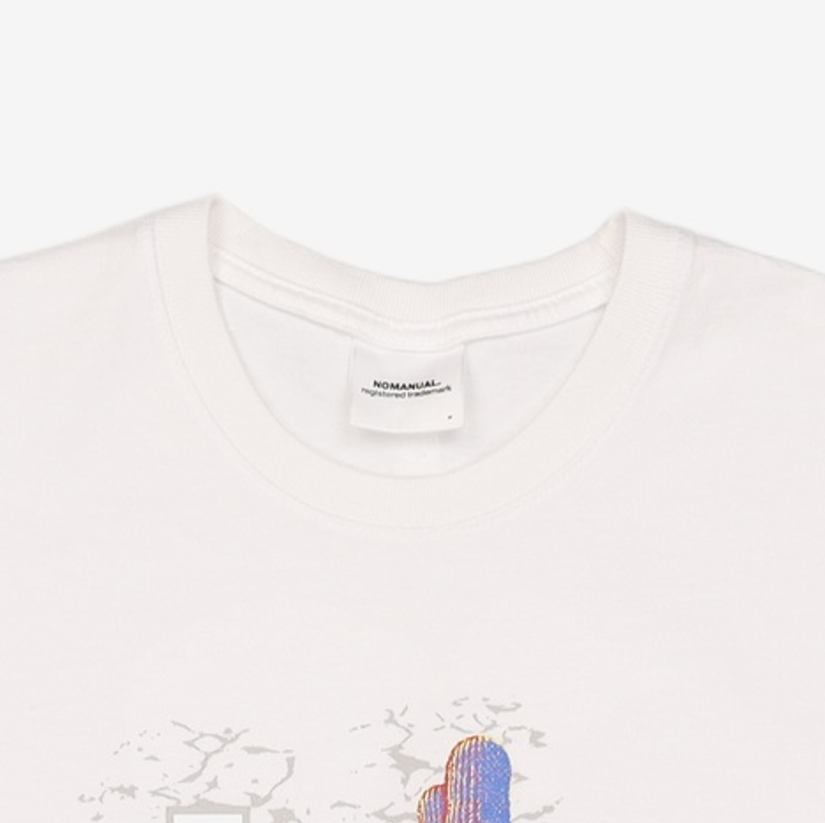 노매뉴얼(NOMANUAL) CACTUS T-SHIRT - WHITE M