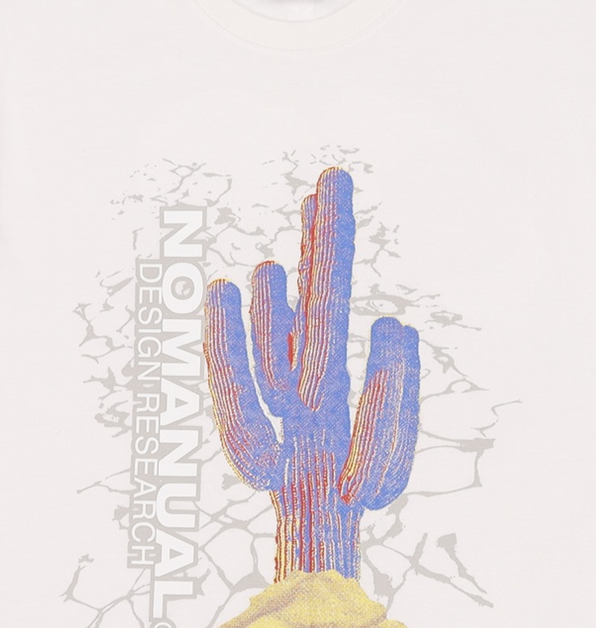 노매뉴얼(NOMANUAL) CACTUS T-SHIRT - WHITE M