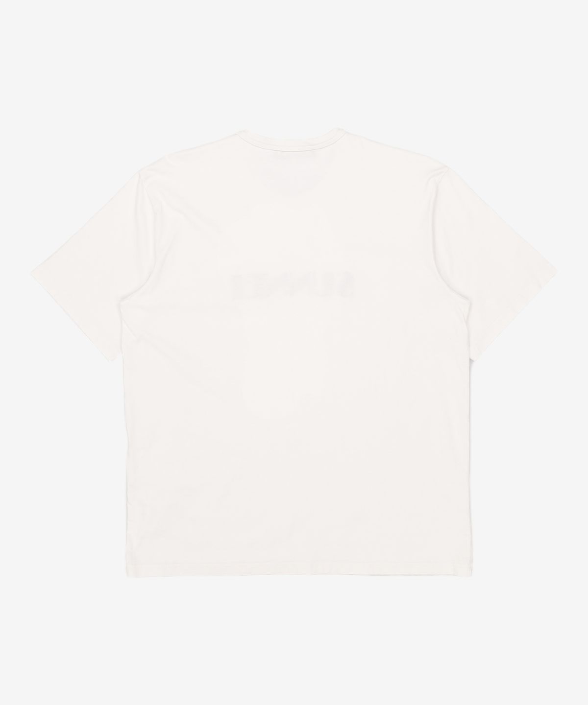써네이(SUNNEI) 클래식 빅 로고 자수 반소매 티셔츠 - 오프 화이트 / MRTWXJER069JER0127433 XL