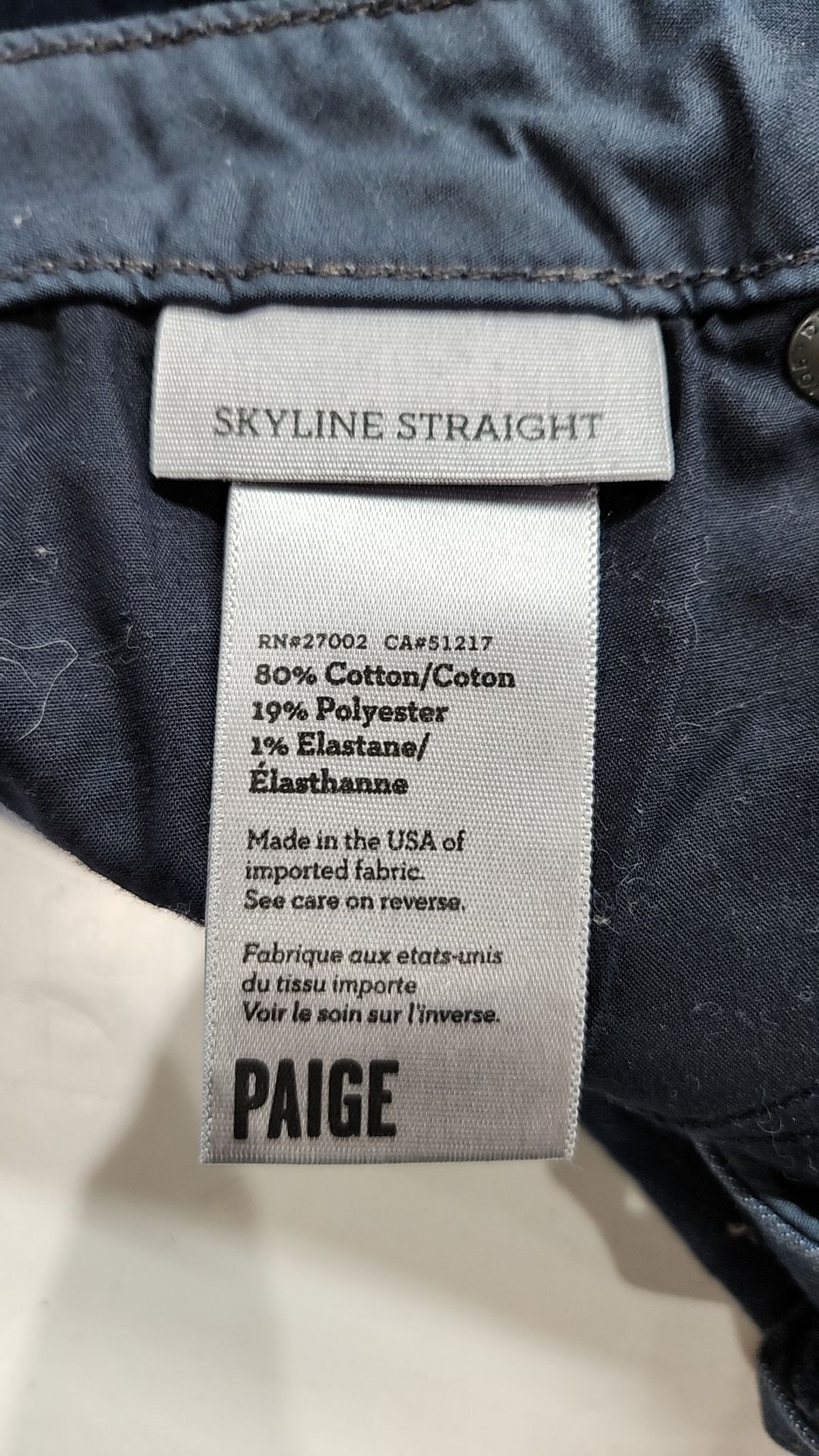 페이지데님(PAIGE DENIM) 청/데님 팬츠 27