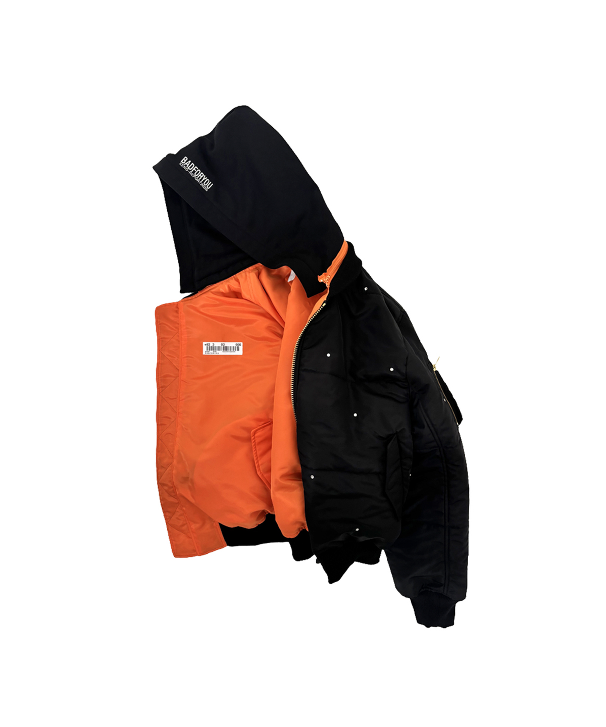 제노리포트(XENOREPORT) BAD REVERSIBLE BOMBER (BLACK)