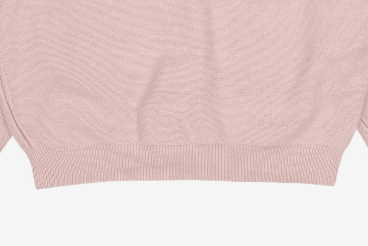 라그랑지(LAGRANGE) WOOL CASH COLLAR KNIT CARDIGAN PALE PINK L