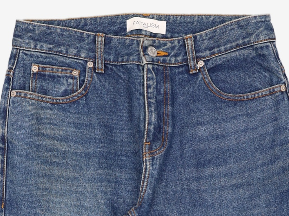 페이탈리즘(FATALISM) #0212 Orient blue straight fit 46