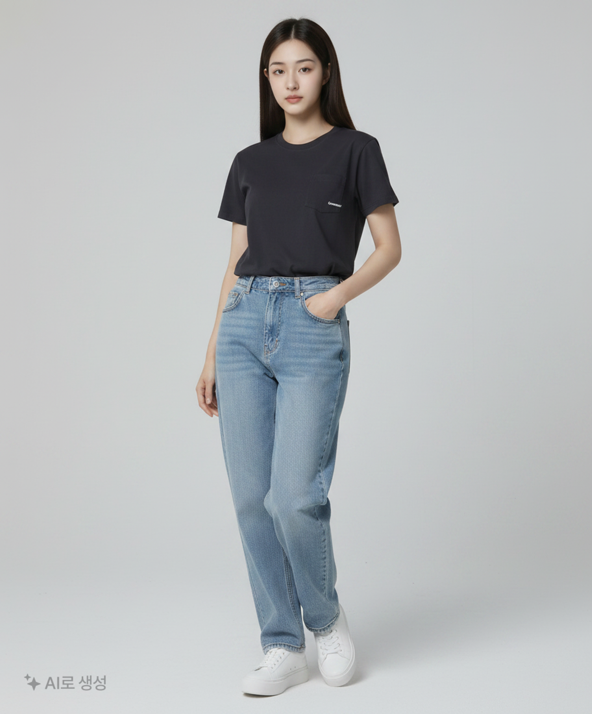 커버낫(COVERNAT) 베이직 포켓 티셔츠 Dark Navy S