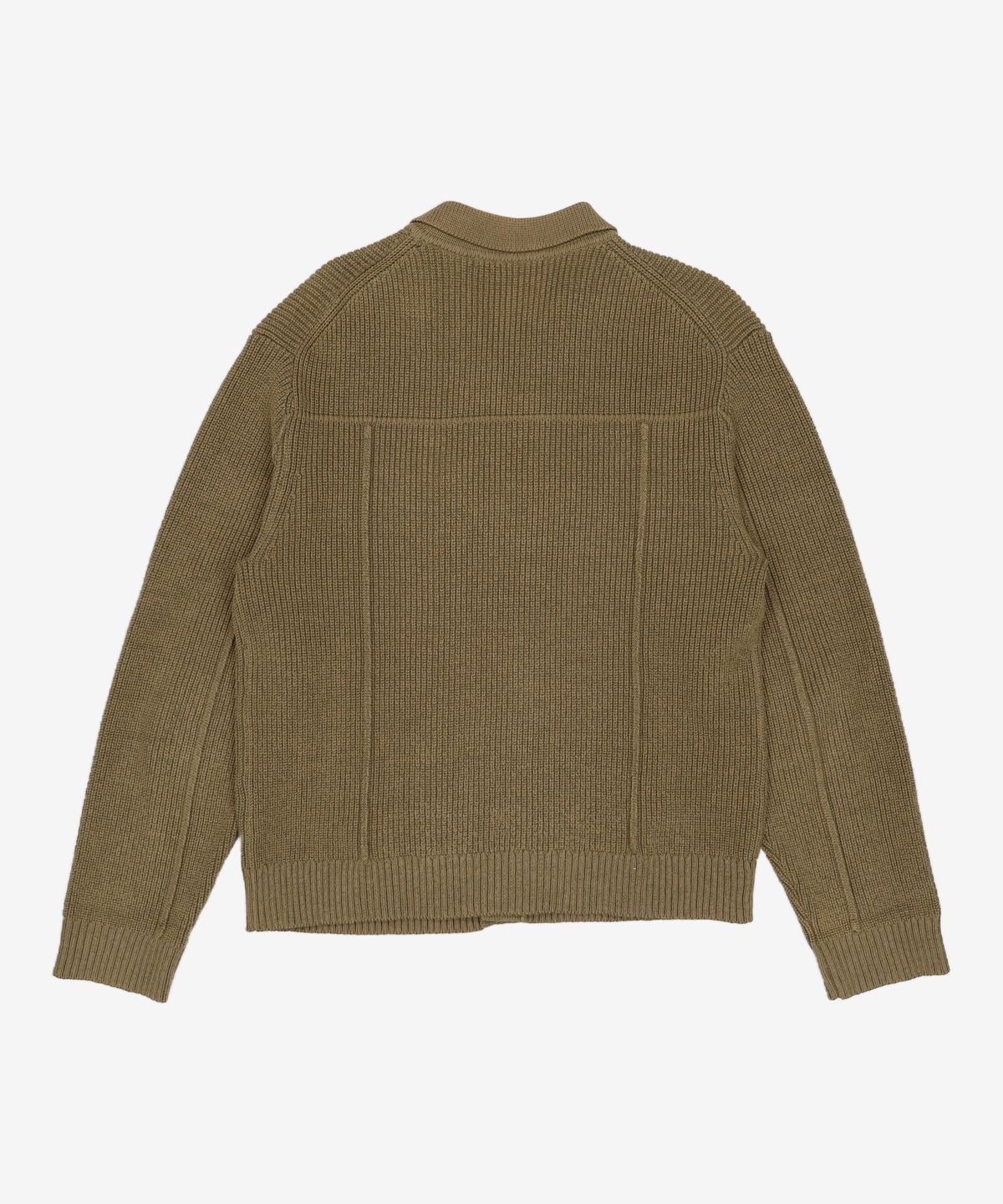 수아레(SUARE) TRUCKER KNIT JACKET KHAKI 2