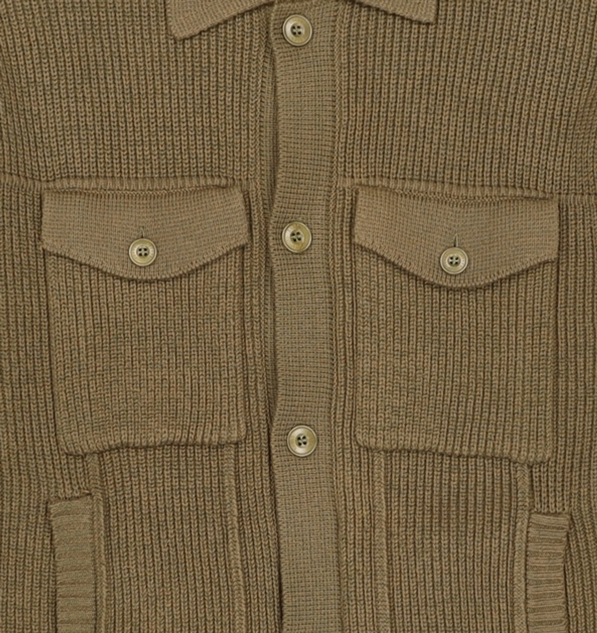 수아레(SUARE) TRUCKER KNIT JACKET KHAKI 2