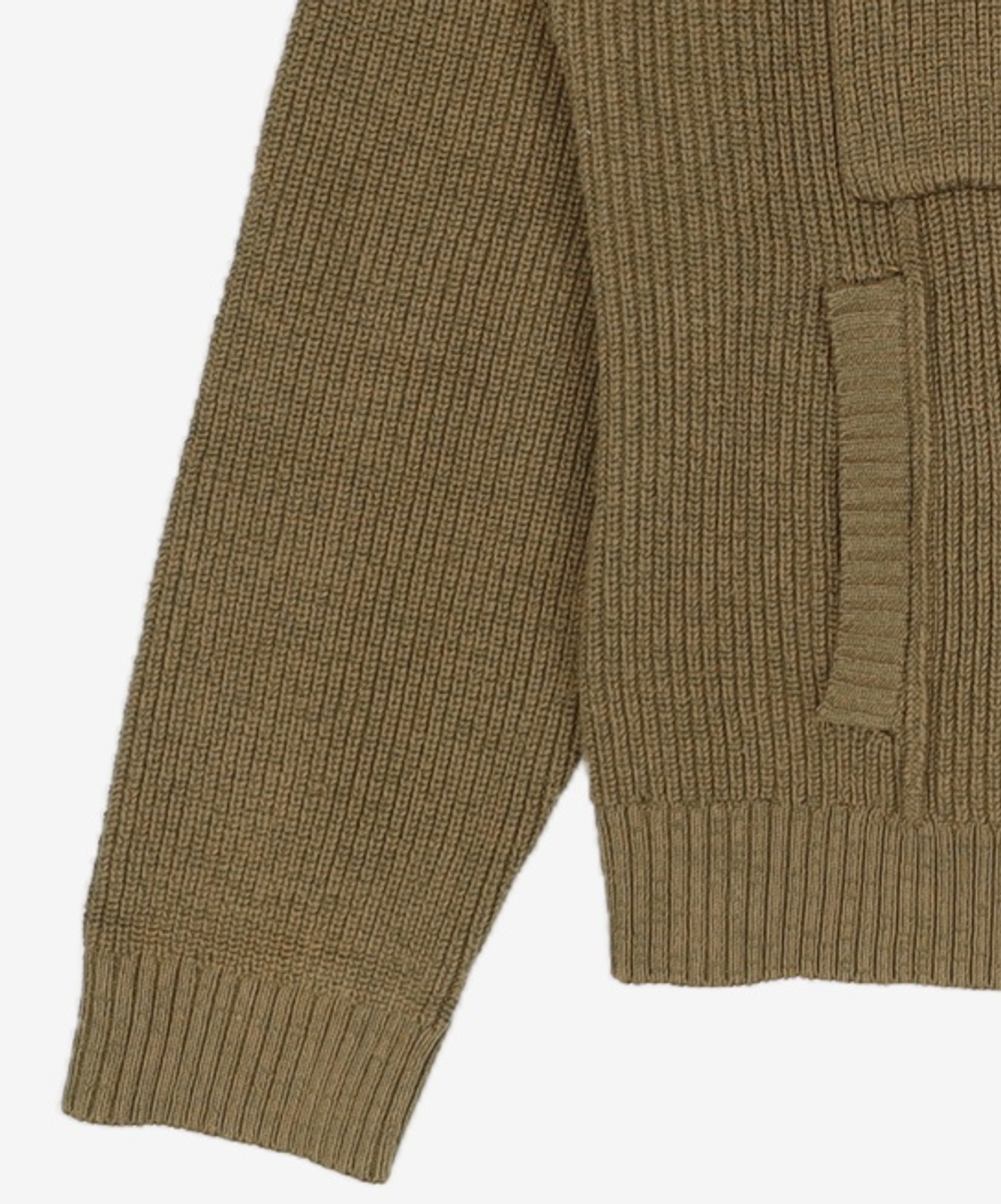 수아레(SUARE) TRUCKER KNIT JACKET KHAKI 2