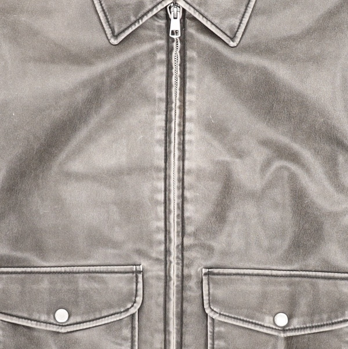 마리떼 프랑소와 저버(MARITHÉ + FRANҪOIS GIRBAUD) VINTAGE WASHED LEATHER BLOUSON black M