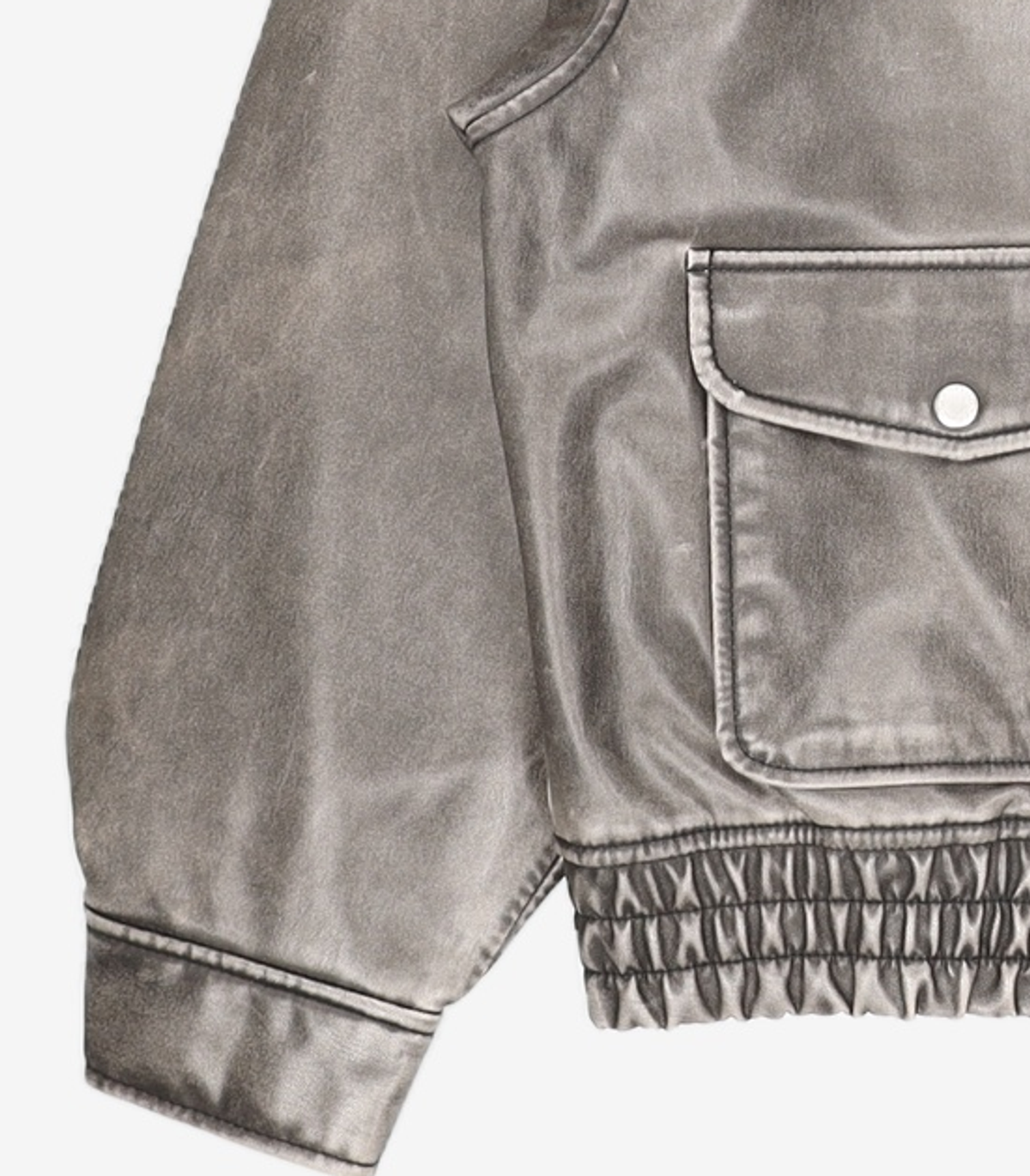 마리떼 프랑소와 저버(MARITHÉ + FRANҪOIS GIRBAUD) VINTAGE WASHED LEATHER BLOUSON black M